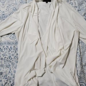 White 3/4 Sleeve Cardigan